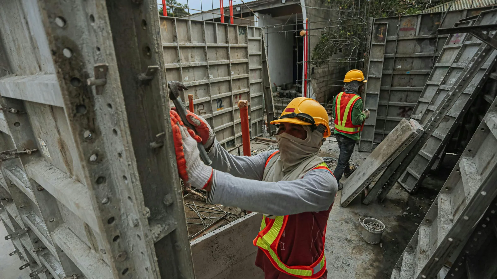 Équipe Burlinchon sur un chantier